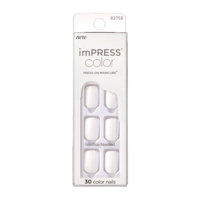 Kiss imPRESS Colour - White Nails