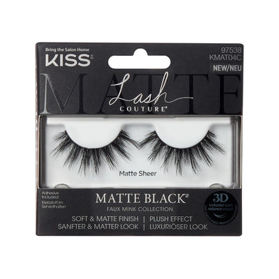Kiss Lash Couture Matte Black - Sheer KMAT04C